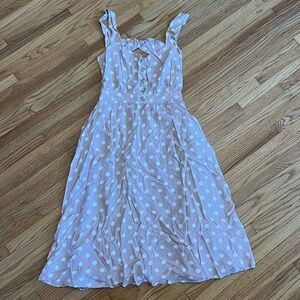 Reformation Lanai Dress in Mink Pink Size Medium